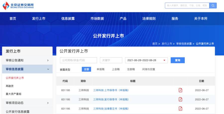 青岛三祥科技上市申请获北交所受理，拟上市军团再添新军